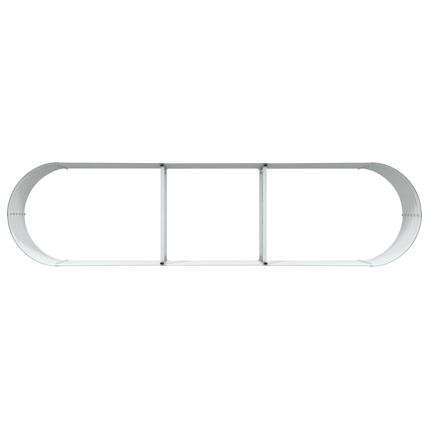 Tuin Verhoogd Bed Gegalvaniseerd Staal 320 x 80 x 44 cm Bruin