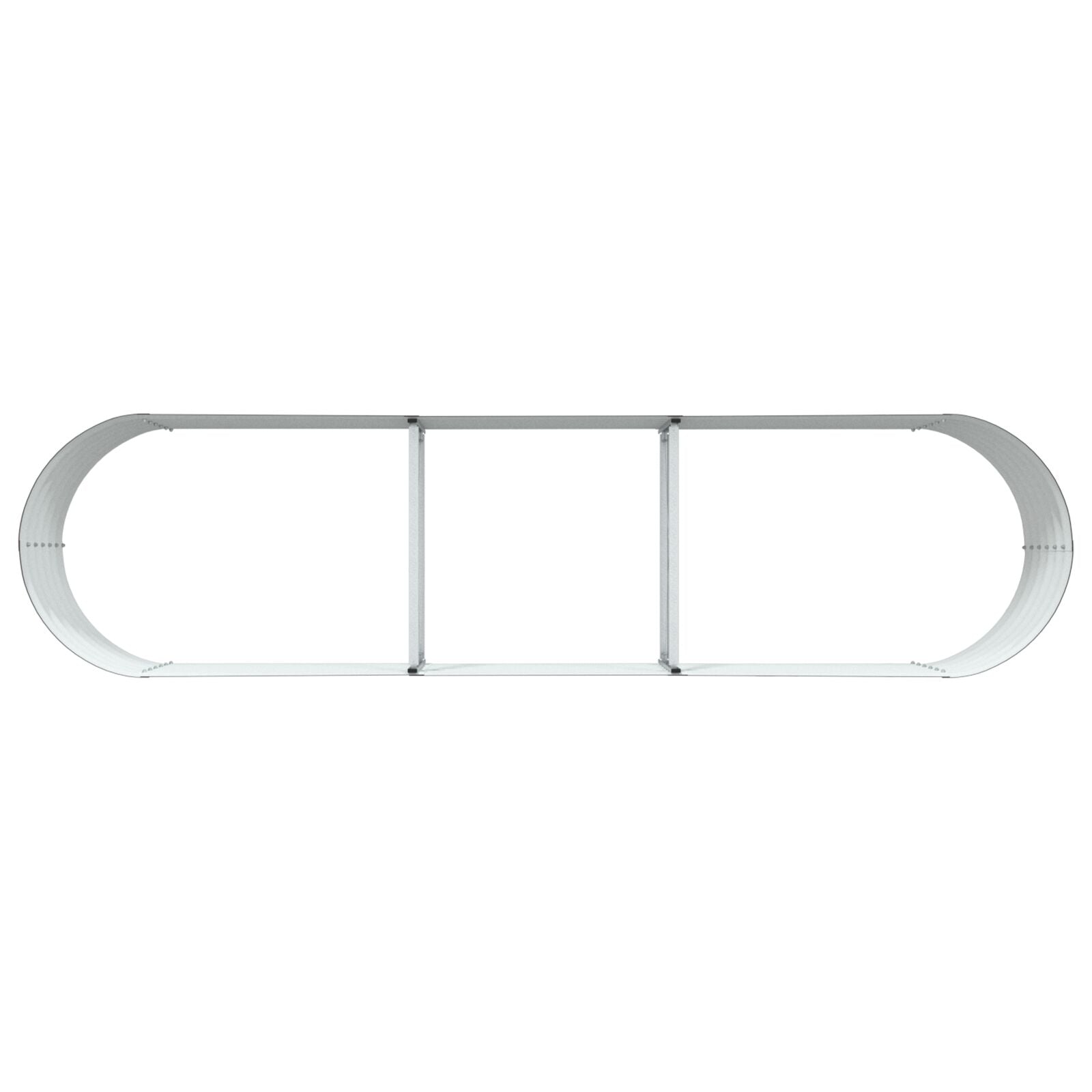 Tuin Verhoogd Bed Gegalvaniseerd Staal 320 x 80 x 44 cm Bruin