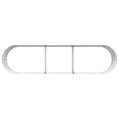 Tuin Verhoogd Bed Gegalvaniseerd Staal 320 x 80 x 44 cm Bruin