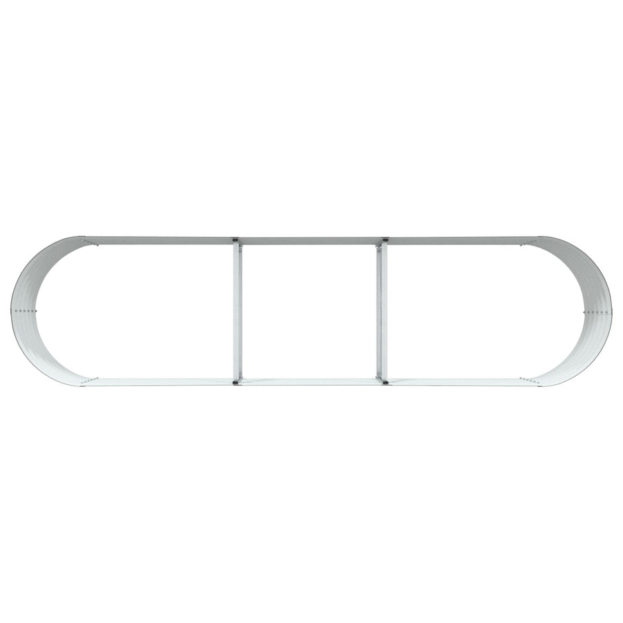 Tuin Verhoogd Bed Gegalvaniseerd Staal 320 x 80 x 44 cm Bruin