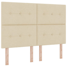 Hoofdbord Knopen Gequilt Crème 160 Cm Stof