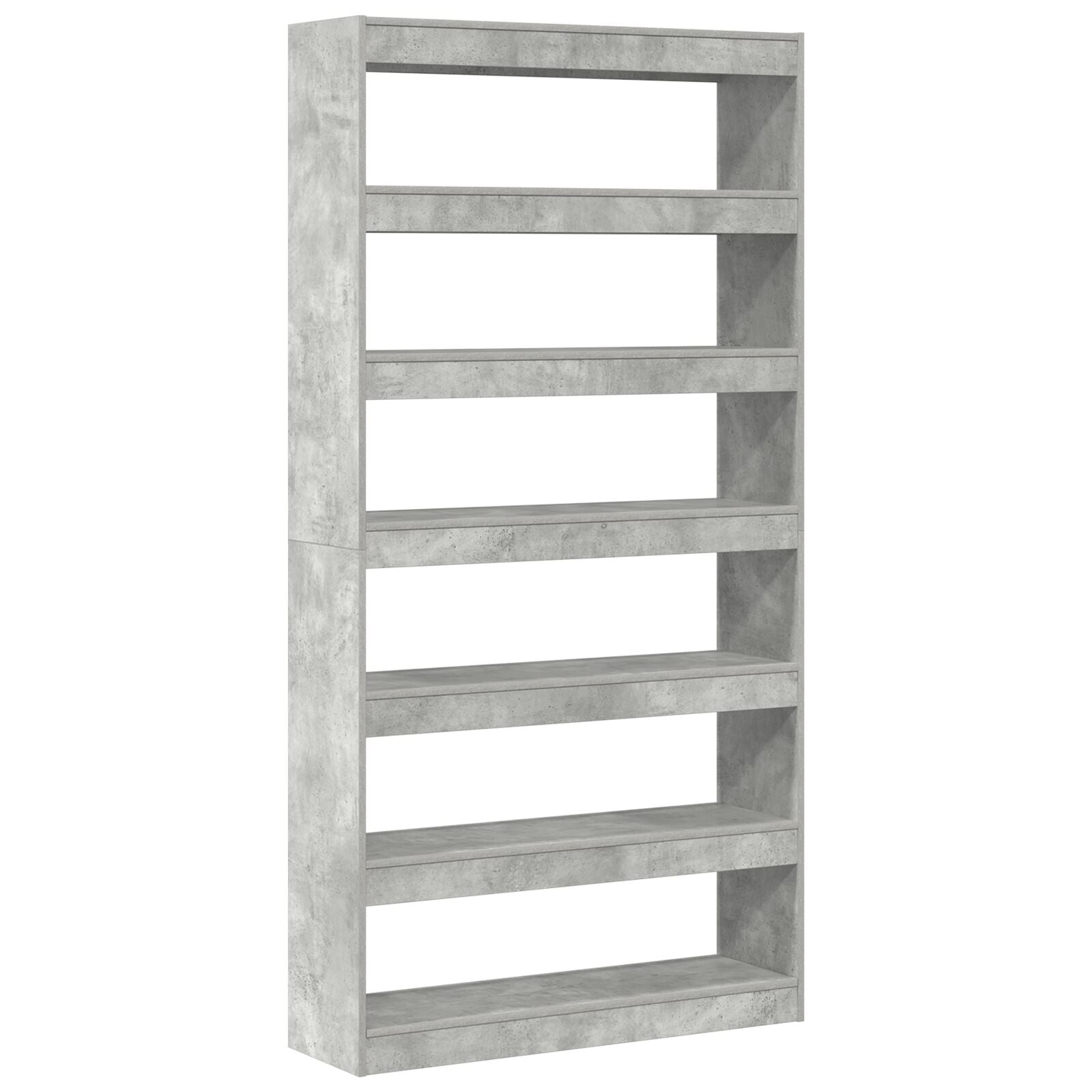 Boekenplank Grijs Bewerkt Hout 100 X 30 X 198 Cm Boekenplank