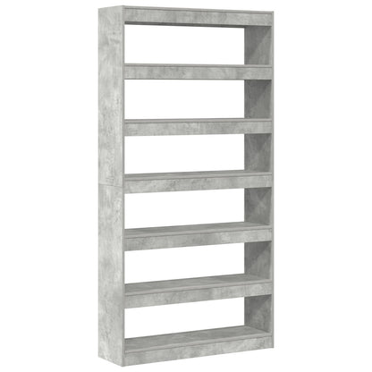 Boekenplank Grijs Bewerkt Hout 100 X 30 X 198 Cm Boekenplank