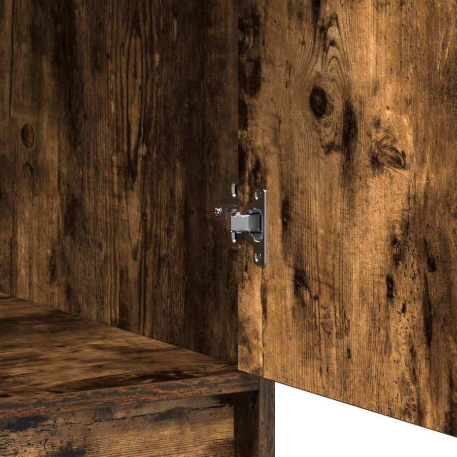 Hoge Kast In , 40X41X135 Cm, Gemaakt Van Engineered Wood Gerookt eiken