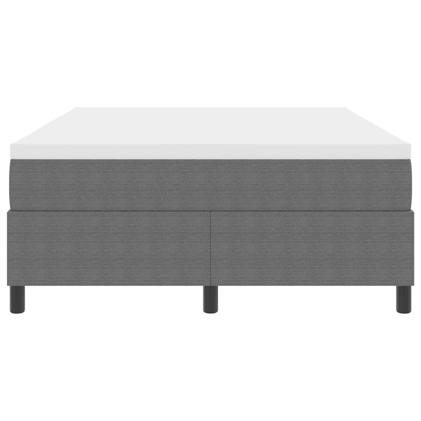 Boxspring Bed Met Matras Lichtgrijs 140X200 Cm Corduroy Stof