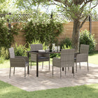 Tuinset poly rattan grijs 5-delig