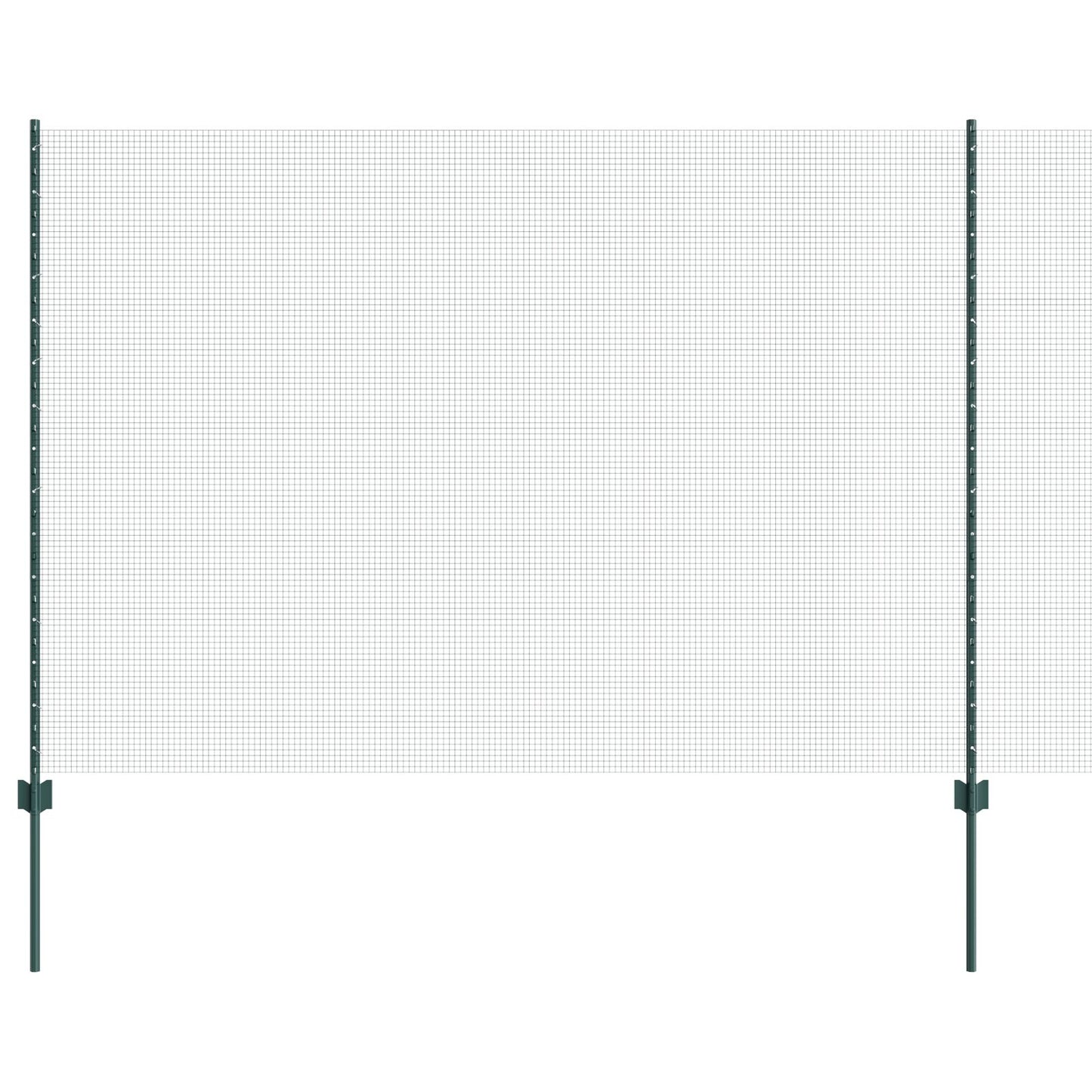Gelaste Draadhek Met 22 U Palen Groen 1.5X50 M Staal