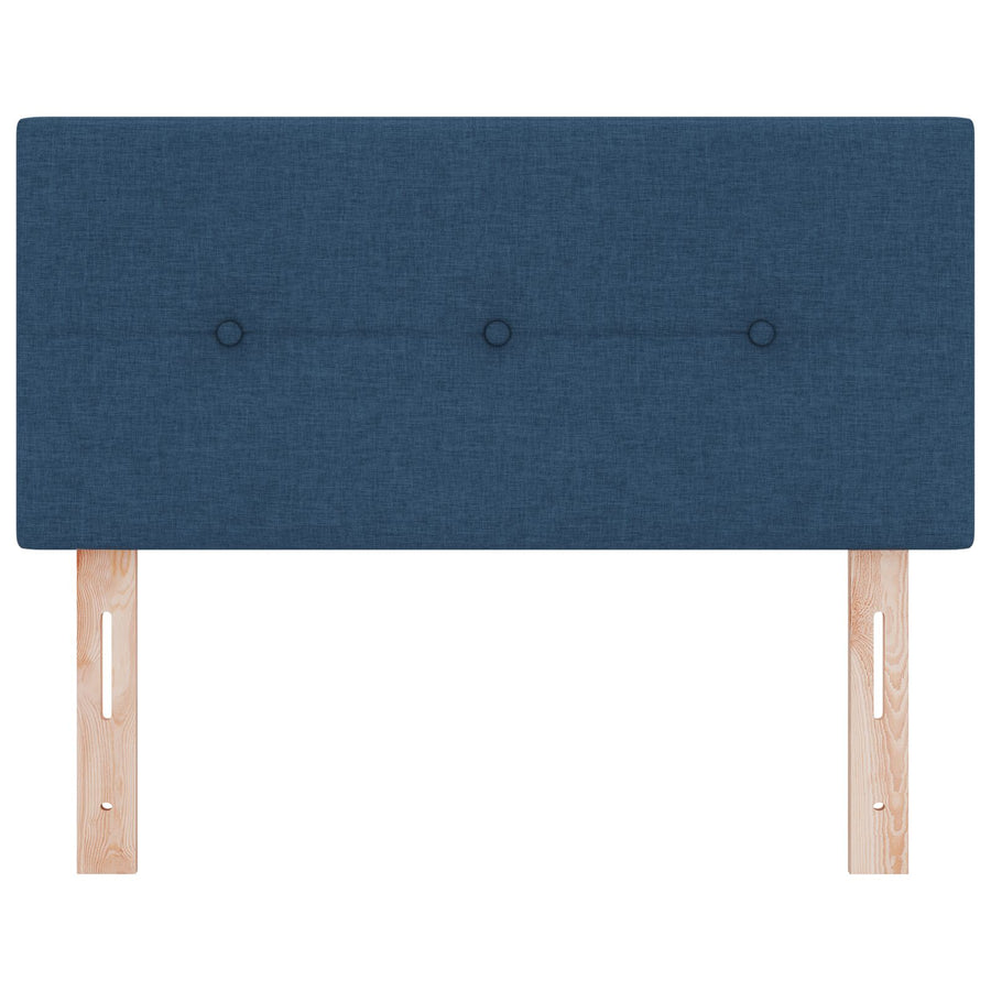 Hoofdbord Met Knopen Tufted Stof Blauw 90 cm Laag hoofdbord