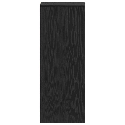 Schoenenkast 31,5X35X90 Cm Gelaagd Hout Zwart eiken 32 x 35 x 92 cm