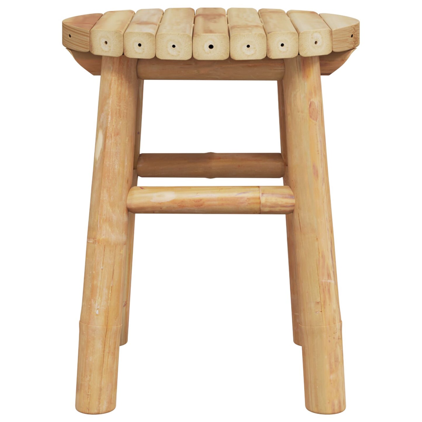 Lage Kruk Rond Ø30X36 Cm Bamboe