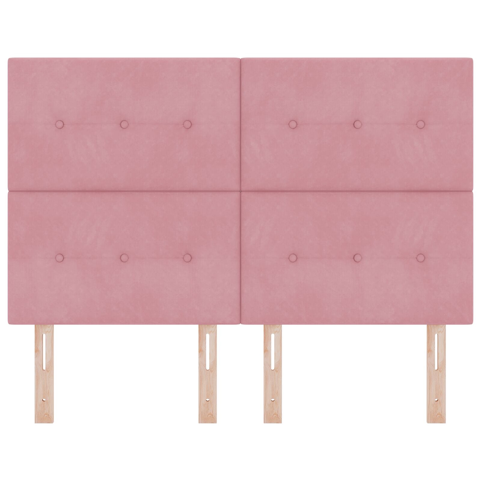 Hoofdbord Knopen Tufted Roze 160 Cm Fluweel