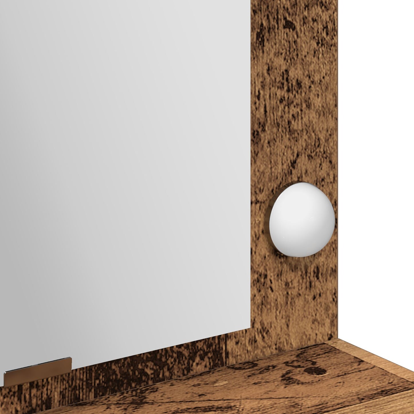 Kaptafel Met Led-Lichten - Vintage Hout - Oud hout 100 x 41 x 135 cm