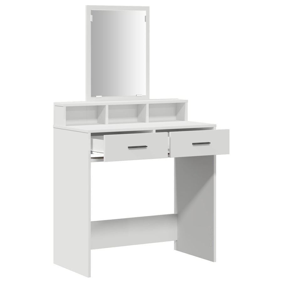 Make-Uptafel Met Lades 79 x 41 x 140 cm Wit