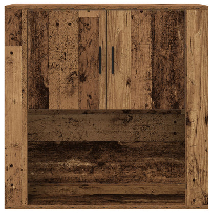 Wandkast 80X33X80 Cm Geengineerd Hout Oud hout