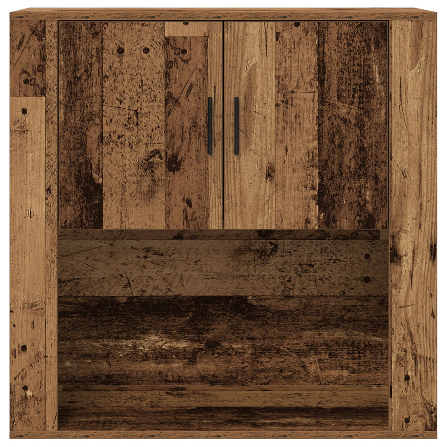 Wandkast 80X33X80 Cm Geengineerd Hout Oud hout