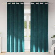 Verduisterend gordijn 140x245 cm donkergroen fluweel