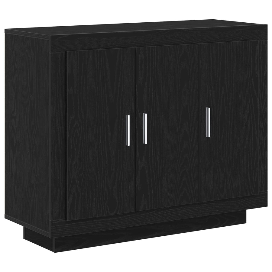 Sideboard 92X35X75 Cm Engineered Wood Zwart eiken