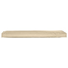 Stoelkussen 140x40 cm beige polyester