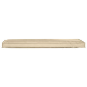 Stoelkussen 140x40 cm beige polyester