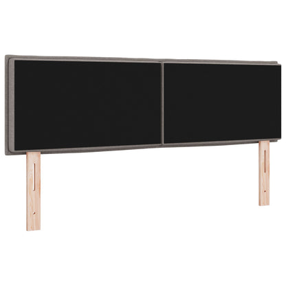 Hoofdbord Lijnen Ontwerp Stof Taupe 160 cm Lage hoofdbord