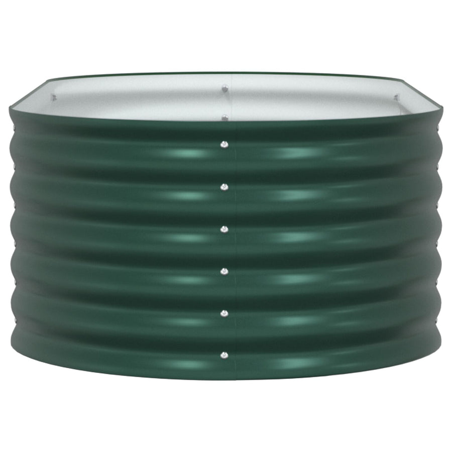 Tuin Kweekbed Gegalvaniseerd Staal 160 x 80 x 44 cm Groen