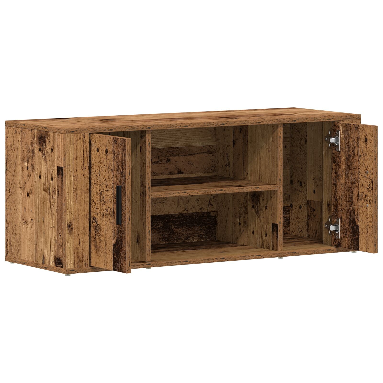 Tv-Kast Oud Hout 100X35X40 Cm Engineered Wood Oude hout