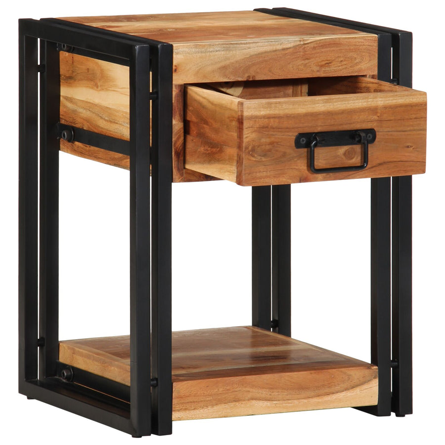Nachtkasten 2-Pack 40 x 35 x 50 cm Massief acaciahout