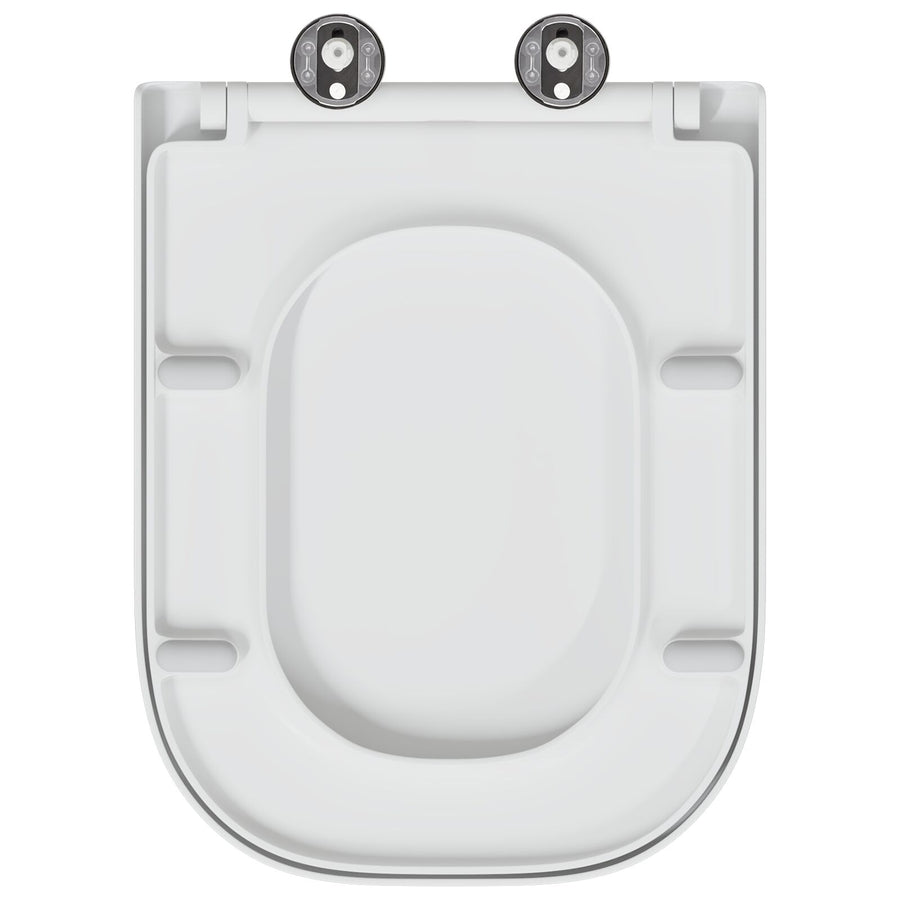 Snelsluiting Toiletbril Met Soft Close Duroplast Wit