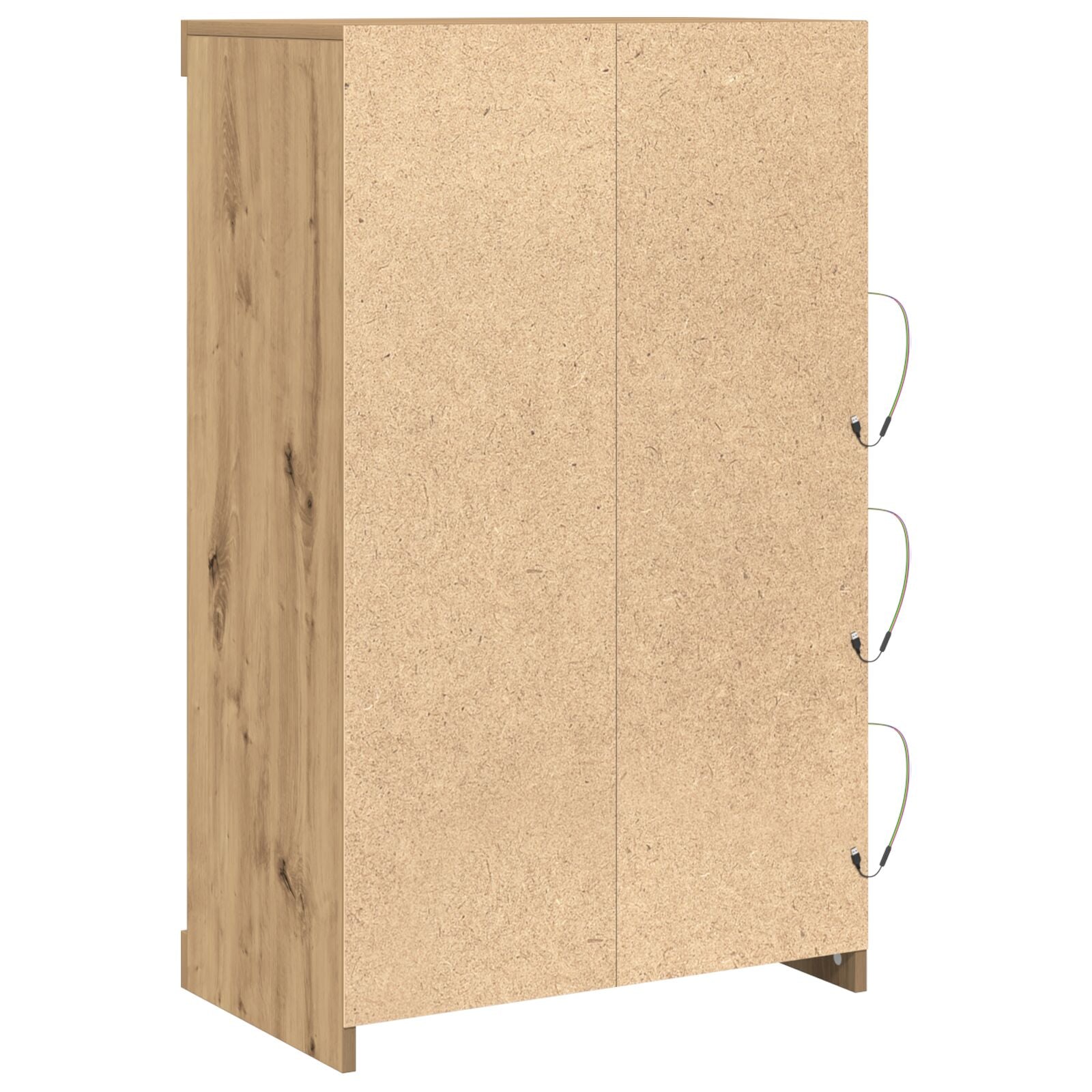 Dressoir Met Led-Verlichting Artisan Eiken 60,5X37X100 Cm