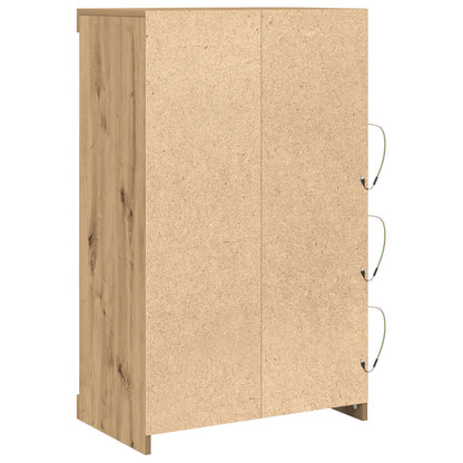 Dressoir Met Led-Verlichting Artisan Eiken 60,5X37X100 Cm