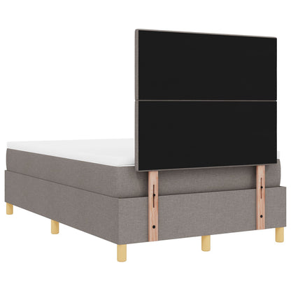 Boxspringbed Met Matras Taupe 120X200 Cm Stof Blauw