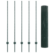 Euro Hek Met Palen Set Van 2 Groen Gepoedercoat Staal, Pvc