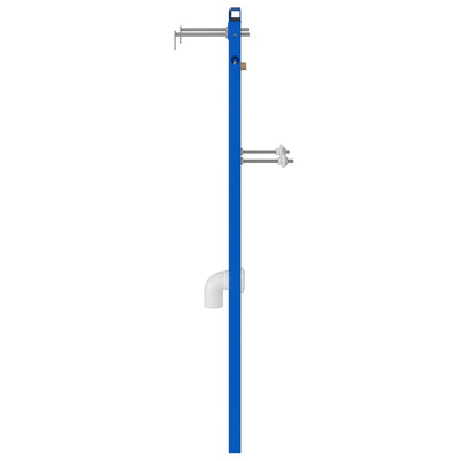 Badkameraccessoire Bevestigingen Blauw Staal 50 X 17,5 X 139 Cm voor urinoirsysteem