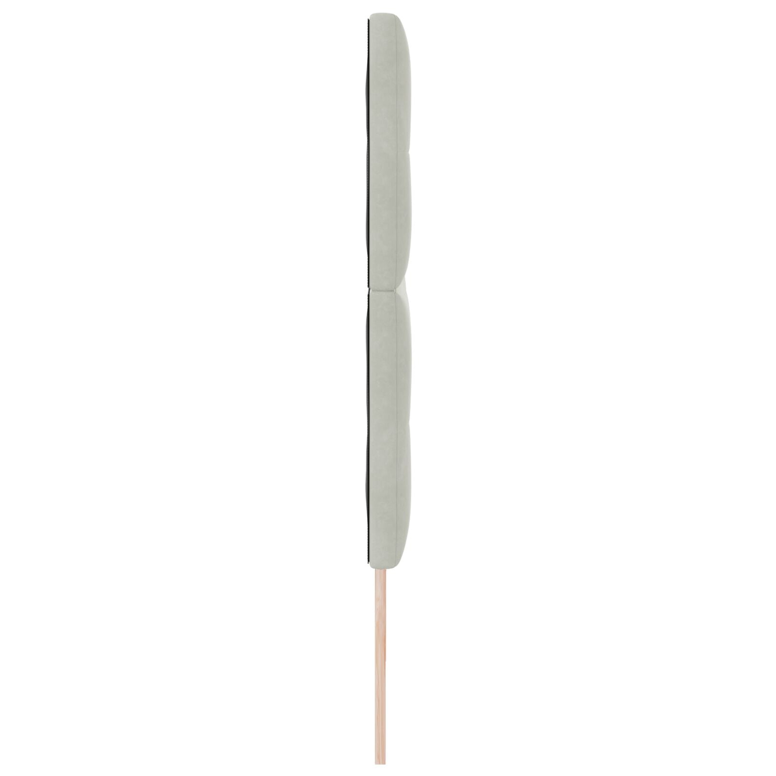Hoofdbord Knopgetuft Fluweel Lichtgrijs 200 cm Hoog hoofdbord