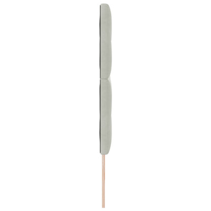 Hoofdbord Knopgetuft Fluweel Lichtgrijs 200 cm Hoog hoofdbord