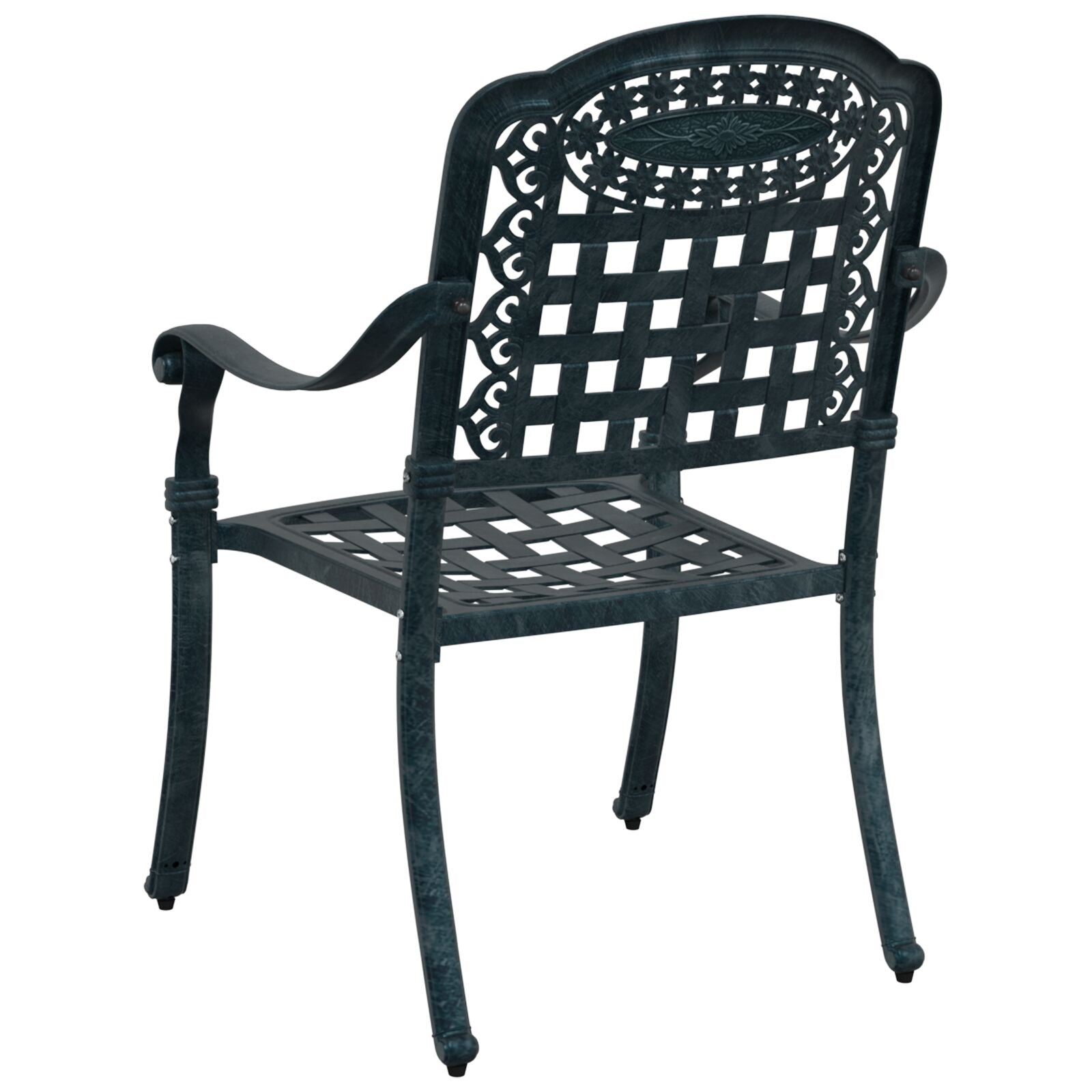 Tuinstoelen Set Van 2 E Gietaluminium Groen
