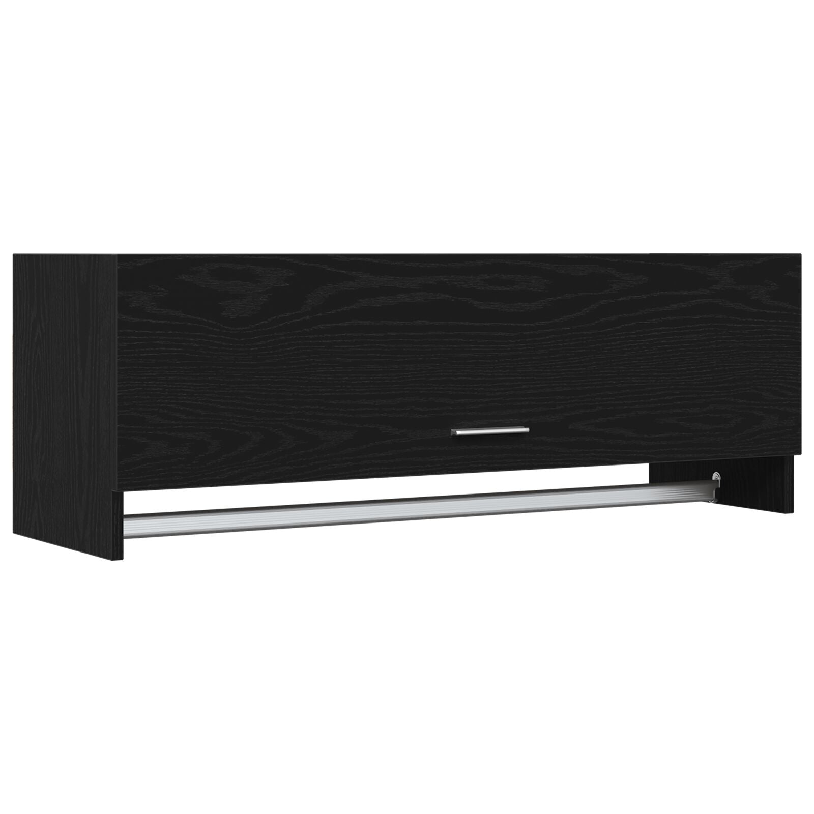 Kledingkast Bewerkt Hout Zwart eiken 100 x 32,5 x 35 cm