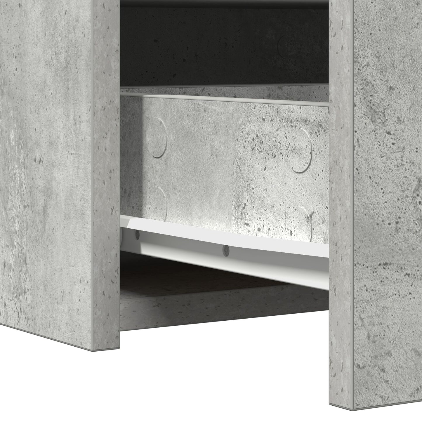 Wand Kaptafel 60 x 40 x 70 cm Beton grijs zonder LED