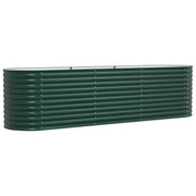 Raised Bed Green 320 x 80 x 81 cm Steel