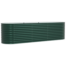 Tuinverhoging Bed Gegalvaniseerd Staal 320 x 80 x 81 cm Groen