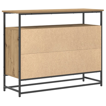Sideboard 100X35X80 Cm Engineered Wood En Staal Artisan eiken