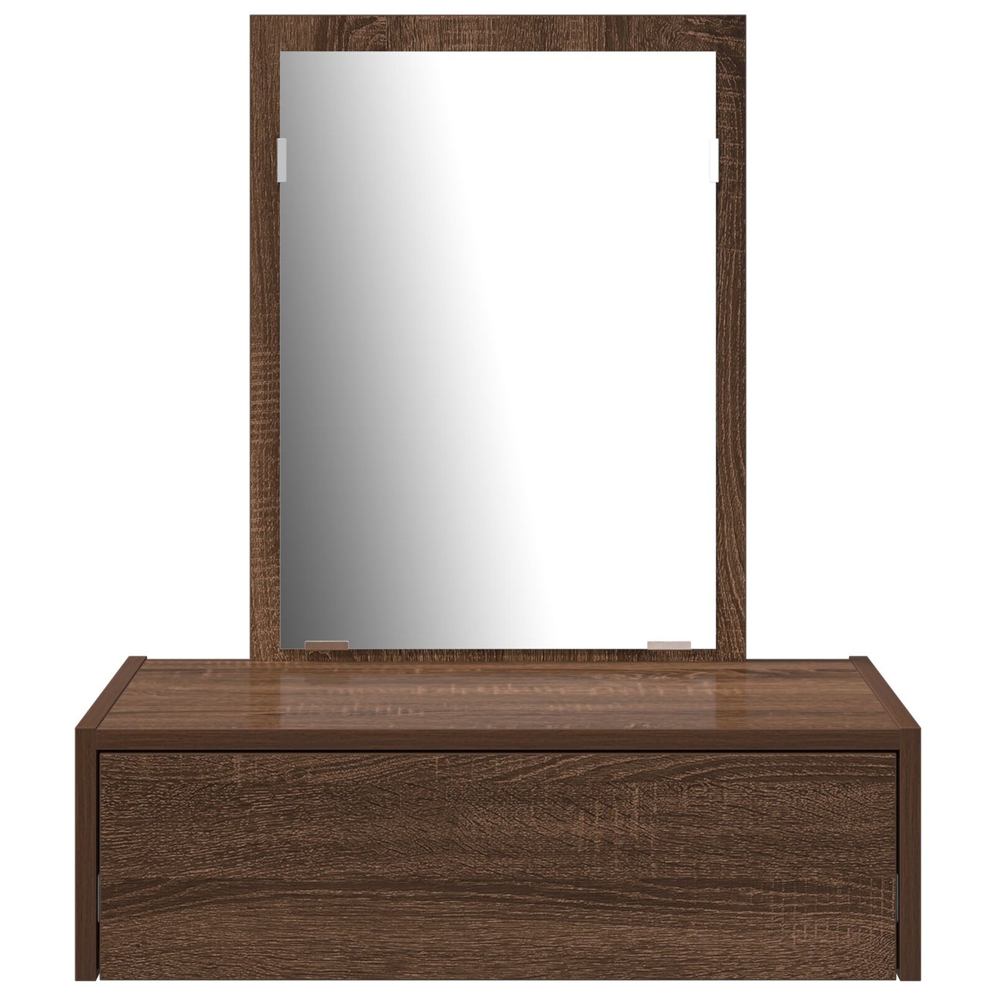 Wandkaptafel 60 x 40 x 70 cm Bruin eiken zonder LED
