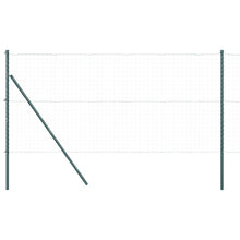 Fence Posts 52 Stuks Ø32 Mm Verzinkt Staal Groen 210 cm 52x post