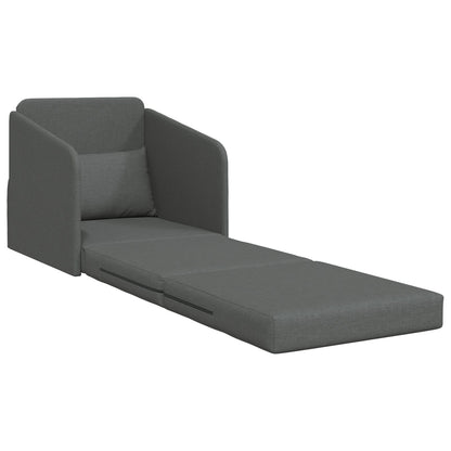 Vloer Sofa Bed 2-In-1 65X80X83 Cm Stof Donkergrijs