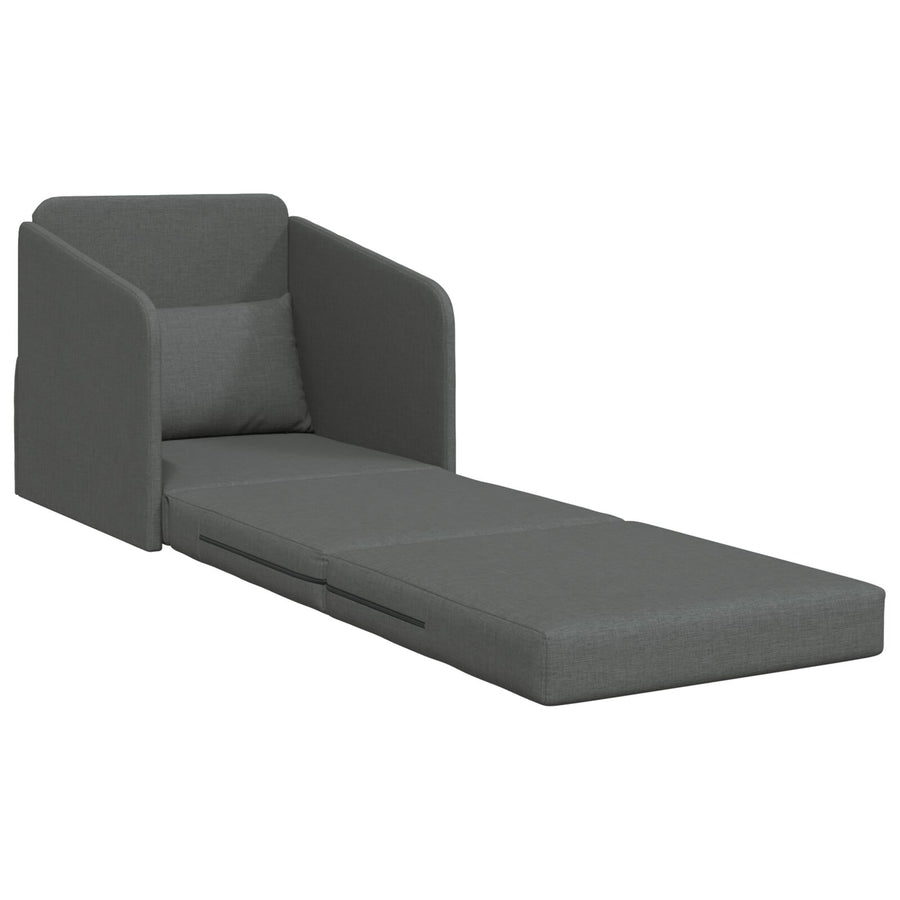 Vloer Sofa Bed 2-In-1 65X80X83 Cm Stof Donkergrijs