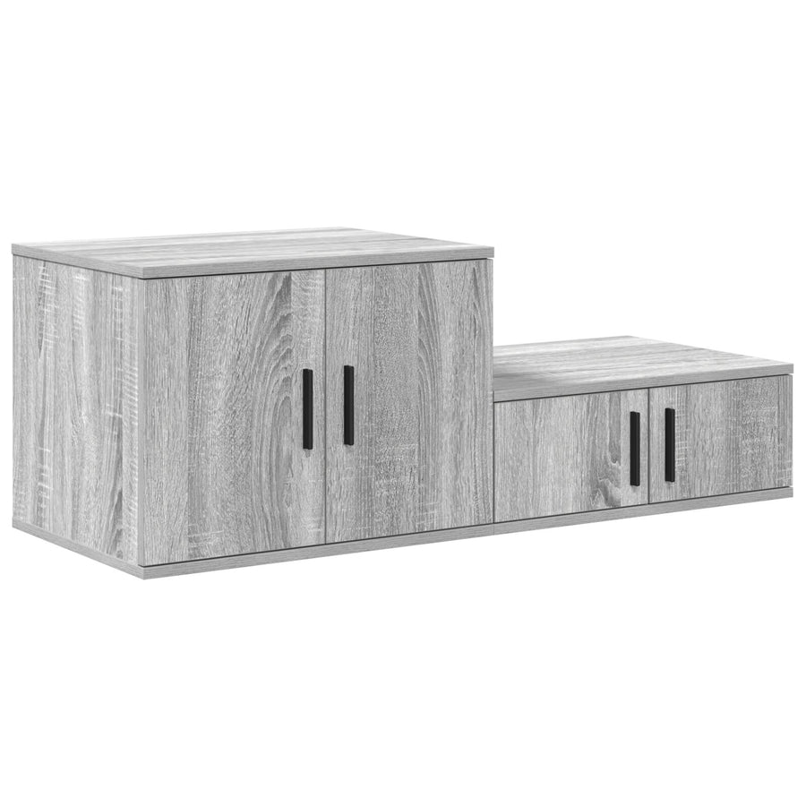 Opbergkast Bewerkt Hout Grijs sonoma 108 x 41 x 40 cm