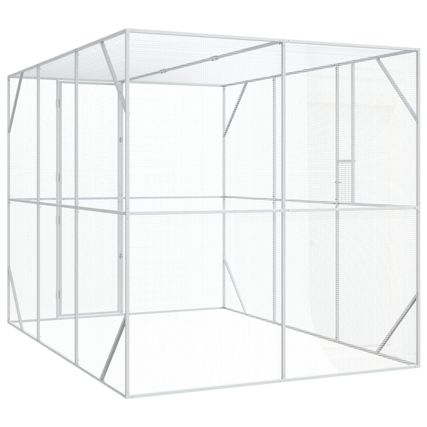 Vogelvolière Antraciet Staal 302 x 206 x 214 cm