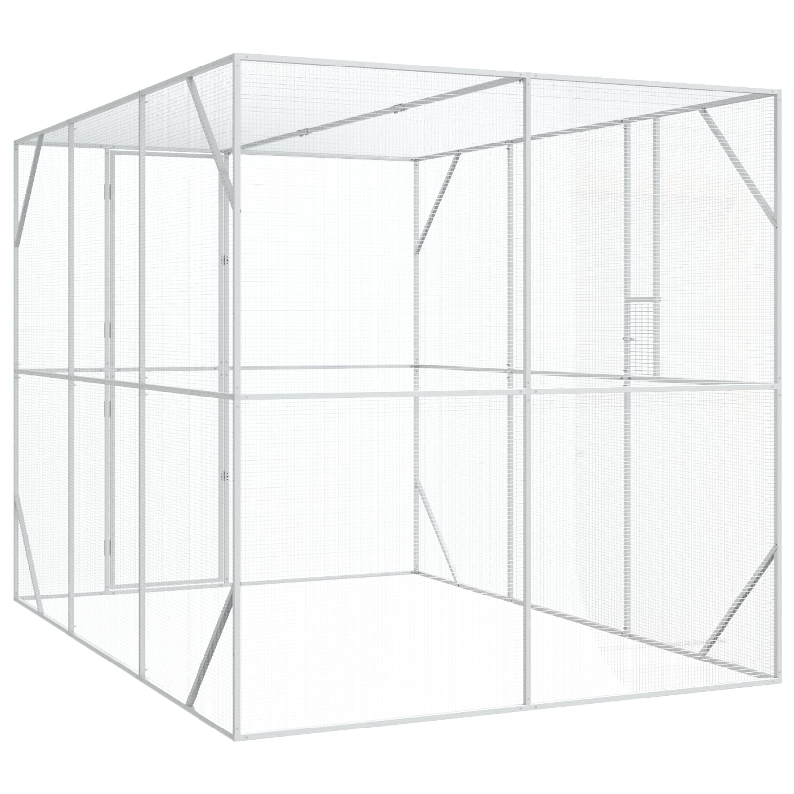 Vogelvolière Antraciet Staal 302 x 206 x 214 cm