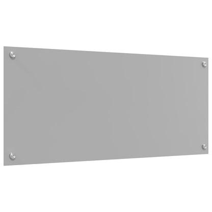 Keuken Achterwand 90X40X0,6 Cm Gehard Glas Lichtgrijs 90 x 40 cm