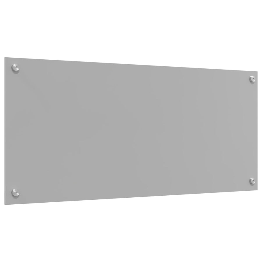Keuken Achterwand 90X40X0,6 Cm Gehard Glas Lichtgrijs 90 x 40 cm